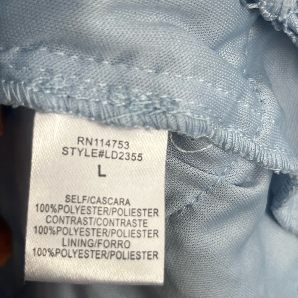 The Clothing Company Baby Blue Tiered Crochet Knit Lace Mini Dress - Picture 13 of 15